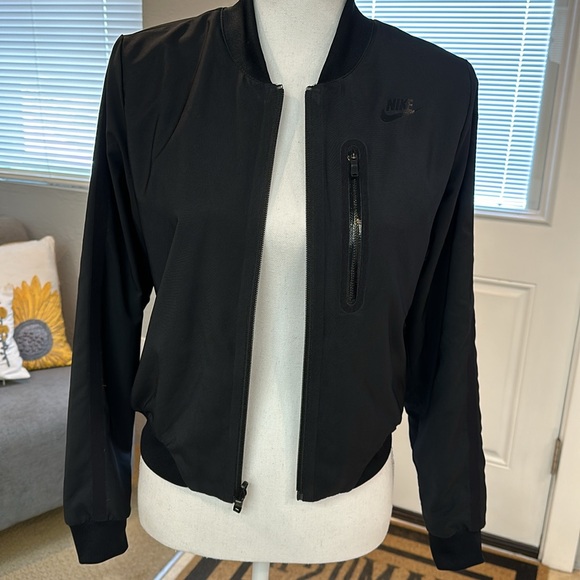 NIKE REVERSIBLE Kurtka Bonded Woven Bomber zip front jacket - Picture 2 of 8